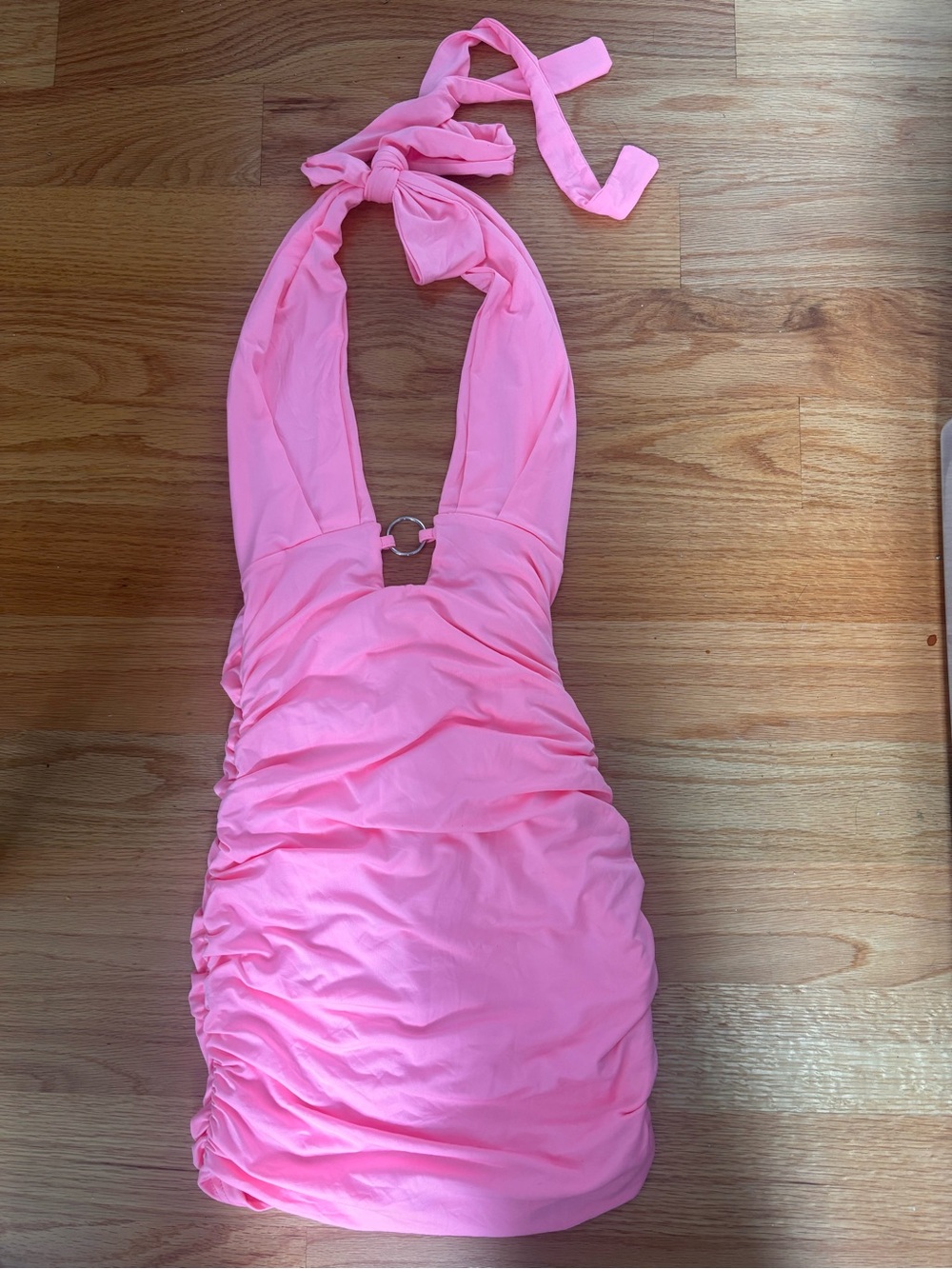 Pink mini dress